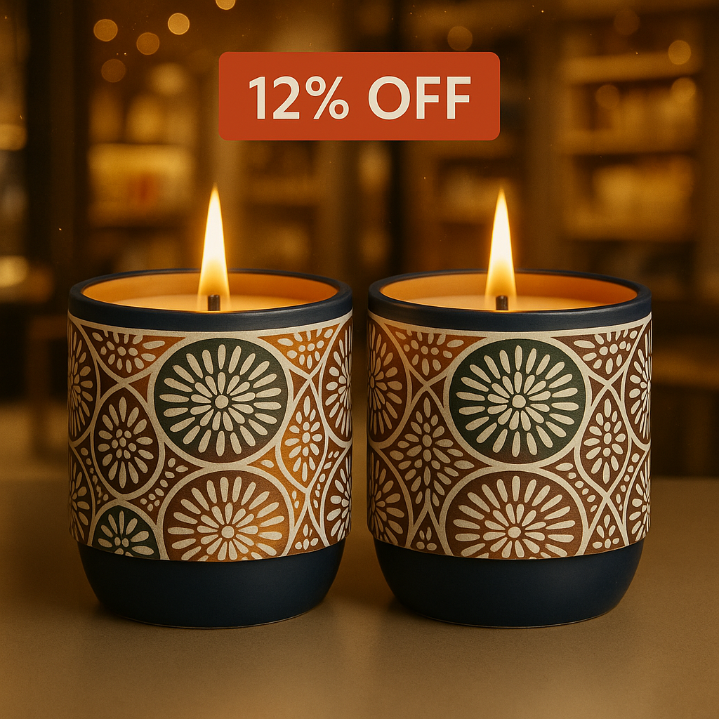 CANDLEY — Large Candle Duo