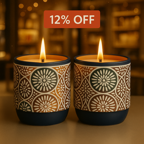 CANDLEY — Large Candle Duo