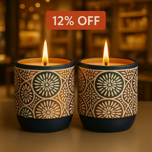 CANDLEY — Large Candle Duo